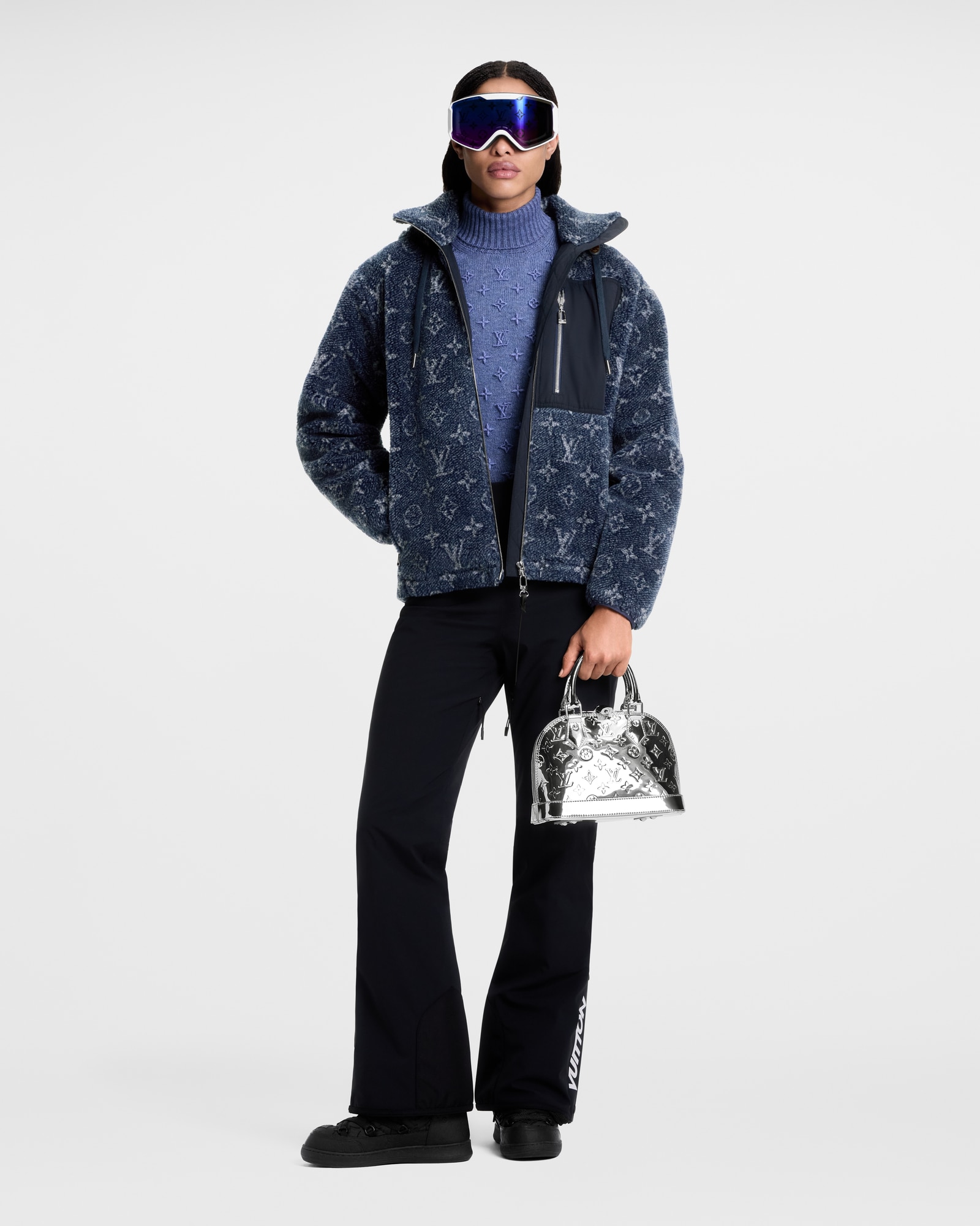 デニムエフェクト モノグラムフリースジャケット ｜ルイ・ヴィトン